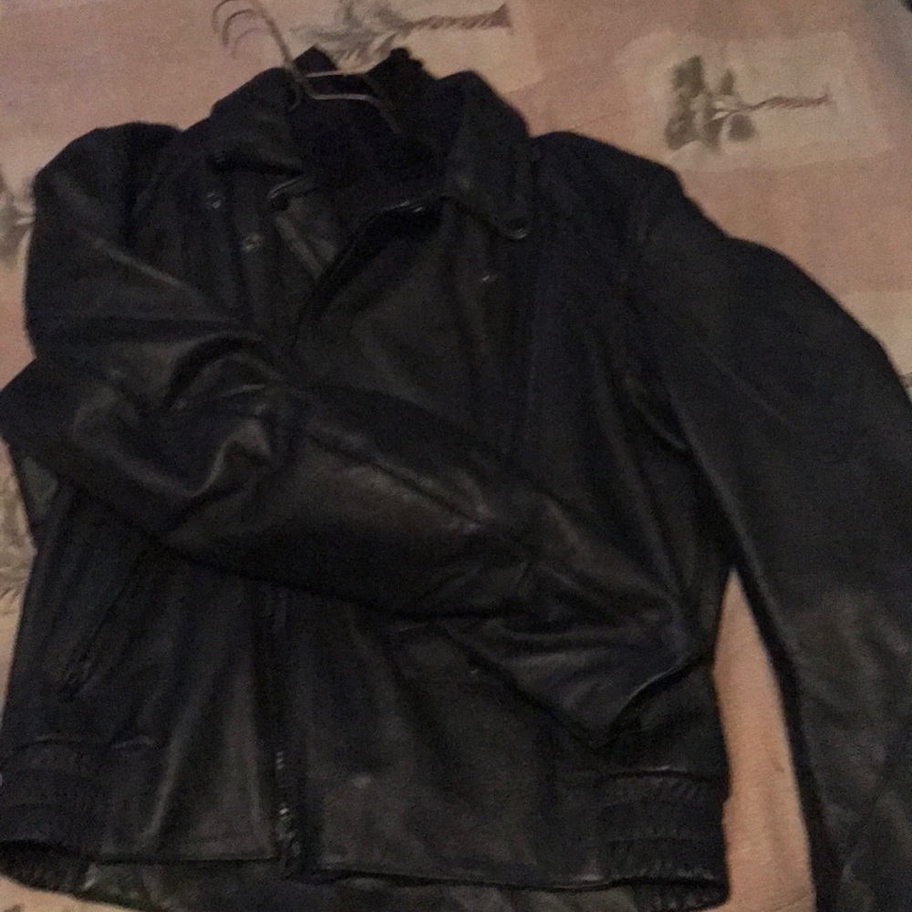 A leather jacket for motorcycling with elbow-arm - Picture 2 of 8